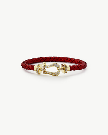 Ryder Red Buckle Bracelet MOSSETTA Jewelry