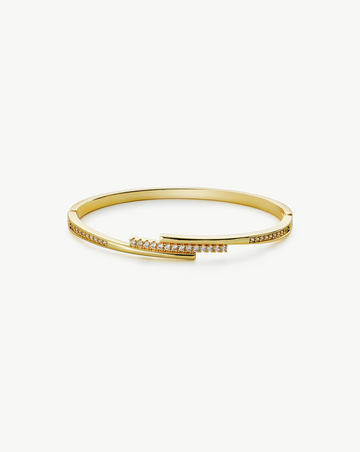 Pavé Crossover Open Cuff MOSSETTA Jewelry