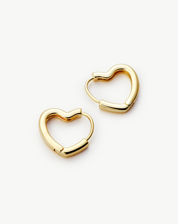 Heart Shape Huggies MOSSETTA jewelry