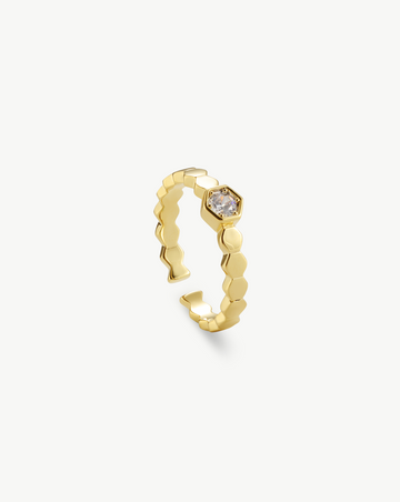 Honeycomb Glow Open Ring MOSSETTA Jewelry