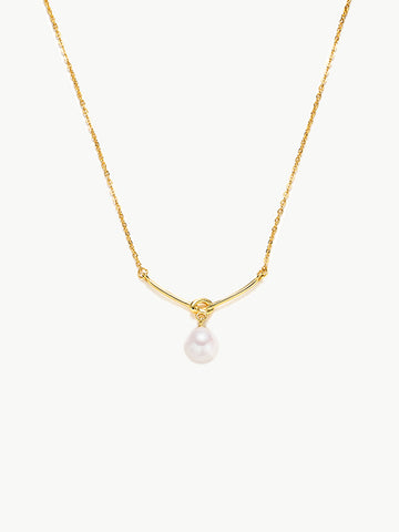 Pearl Twisted Chain Necklace MOSSETTA Jewelry