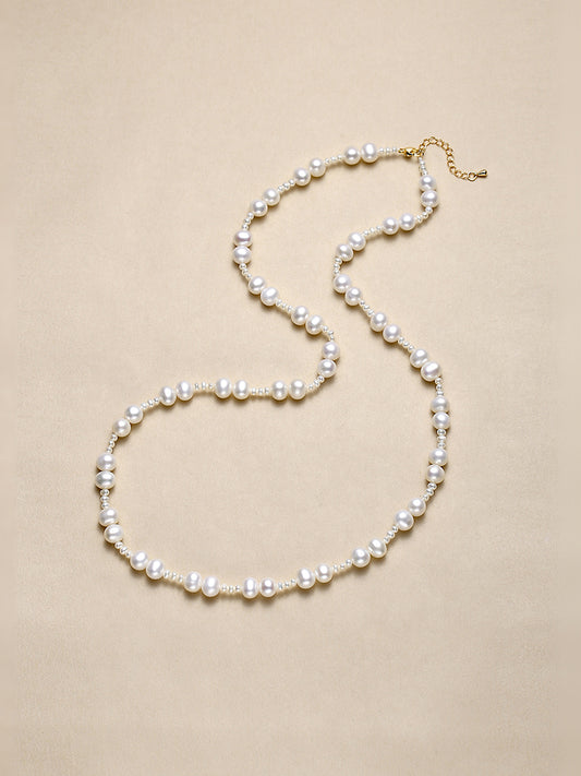 Duo Pearl Cascade necklace