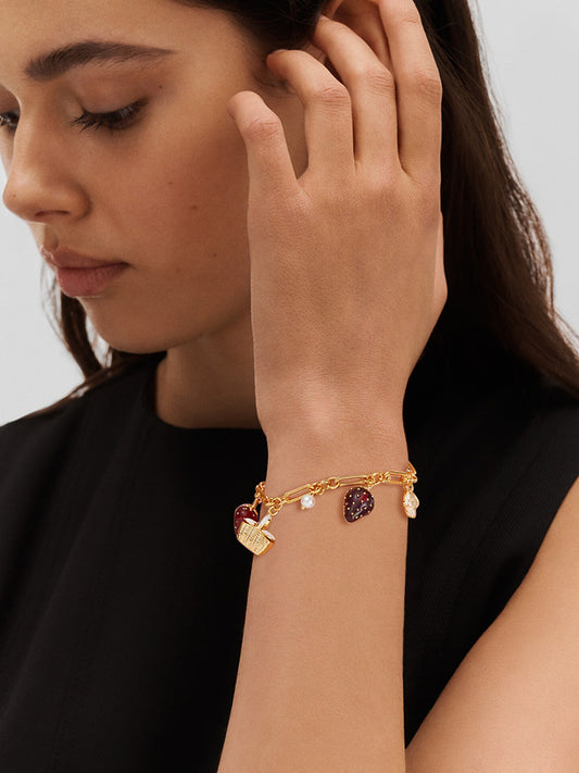 Fine Classic  Chain Charm Bracelet MOSSETTA Jewelry