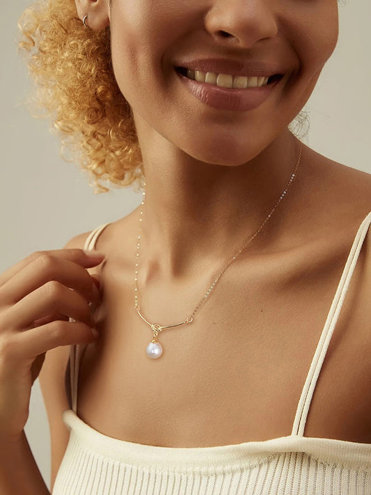 Pearl Twisted Chain Necklace