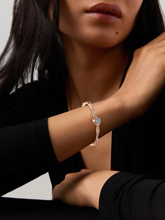 Infinity Gleam Bangle MOSSETTA Jewelry