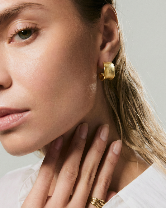 Canyon Satin Hoops MOSSETTA jewelry