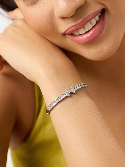Twinkle Bar Clasp Bangle MOSSETTA Jewelry