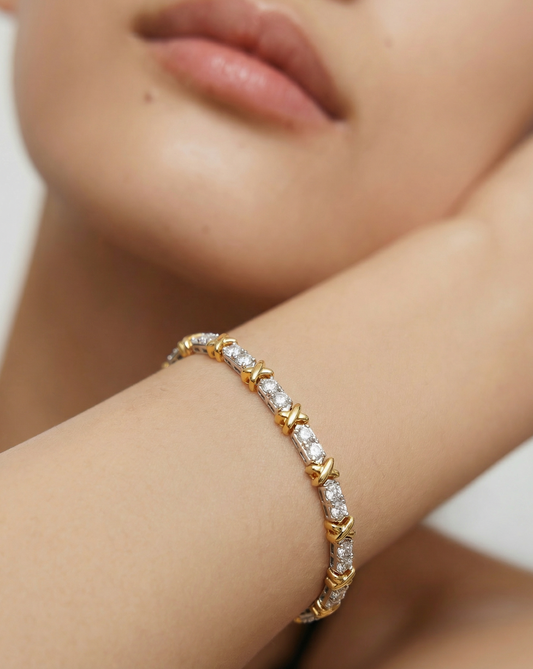 Duo X Tennis Bracelet MOSSETTA Jewelry