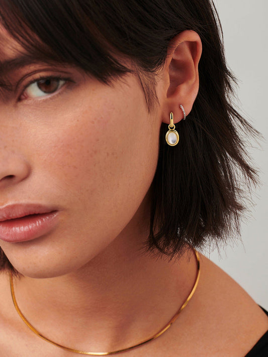 Oval Orbit Pendant Earrings