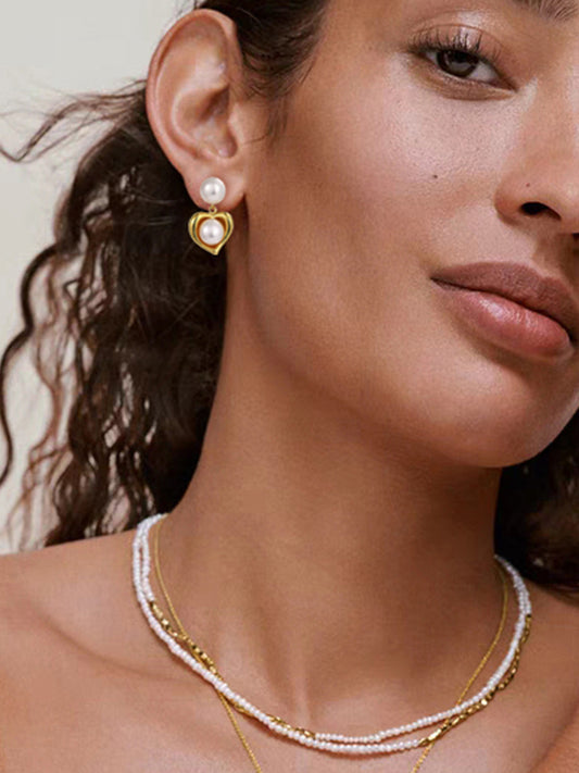 Heart Charm Earrings