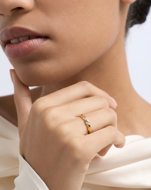 Woven Treasure Band Ring MOSSETTA Jewelry