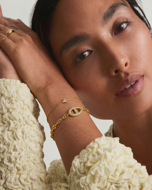 Aiden Pavé Link Bracelet MOSSETTA Jewelry