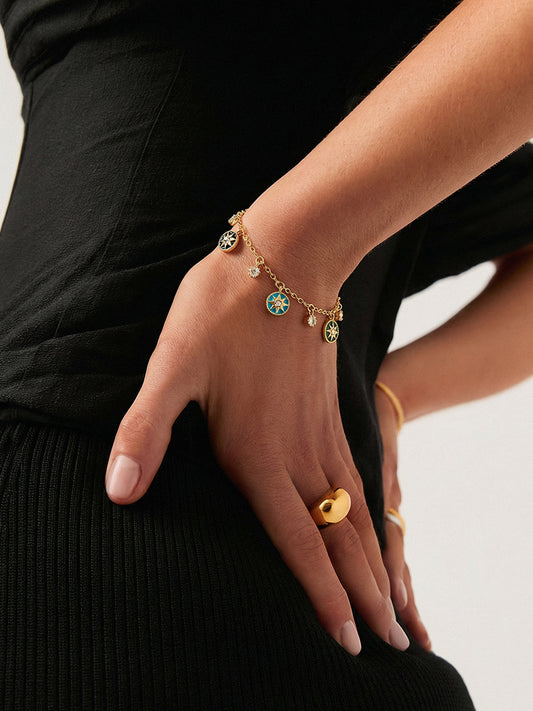 Stellar Charm Dangle Bracelet MOSSETTA Jewelry