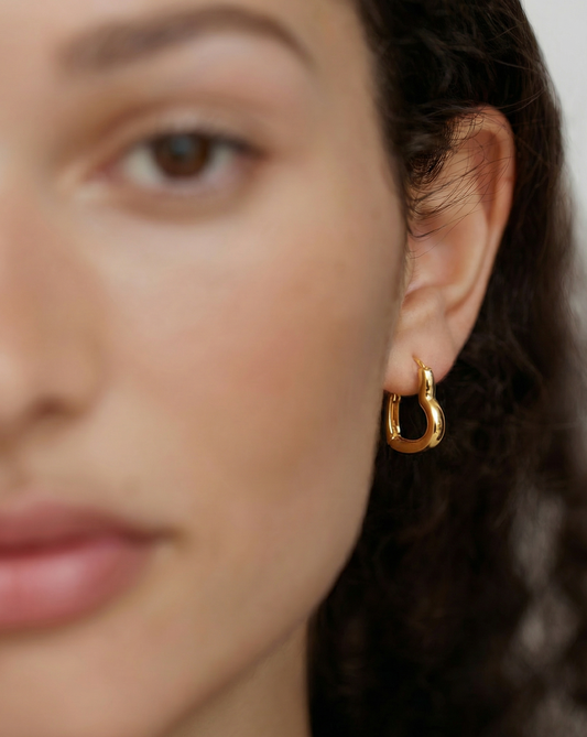 Heart Shape Huggies MOSSETTA jewelry