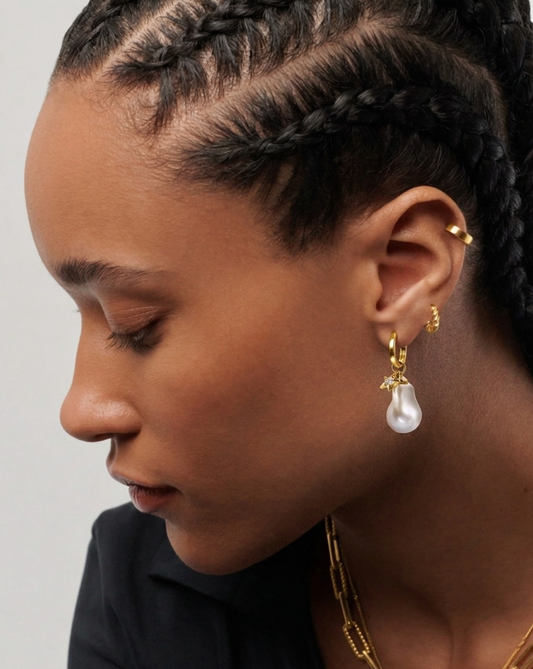 Starlight Baroque Drop Earrings MOSSETTA Jewelry