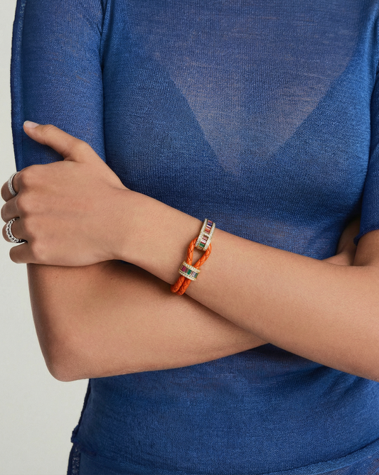 Elisa Orange Rainbow Bracelet MOSSETTA Jewelry
