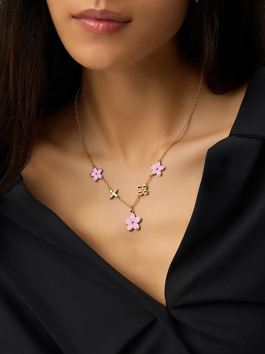 Blossom Petal Necklace MOSSETTA Jewelry